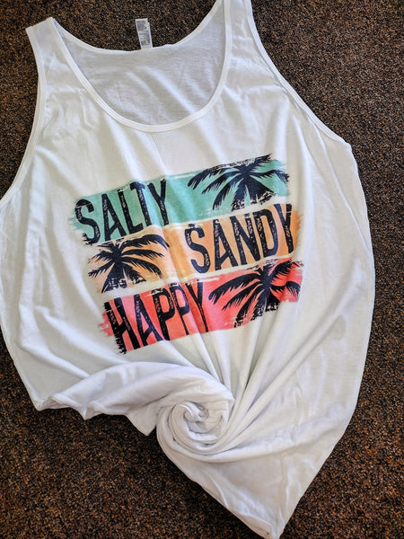 Salty sandy happy tee