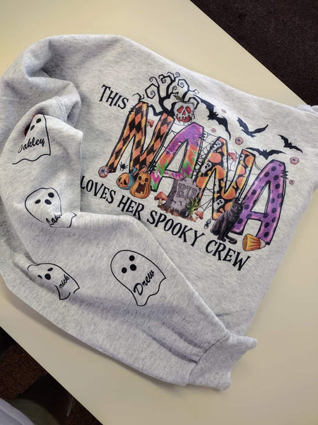 This nana loves her spooky crew shirt