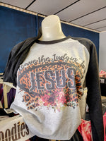 Leave the judgin to jesus raglan