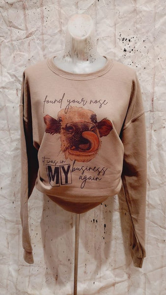 found your nose cow shirt