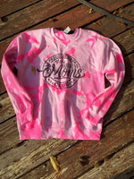 Pink tye dye bad moms club sweatshirt