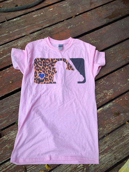 Leopard Baseball shirt