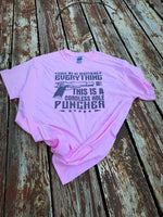 Cordless hole puncher shirt