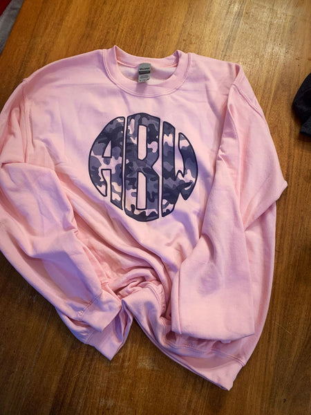 camo monogram shirt