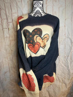 lv heart bleach sweatshirt