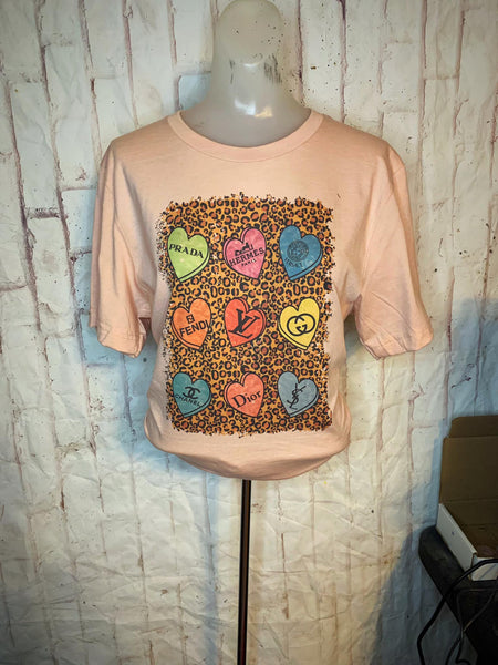leopard heart lv shirt