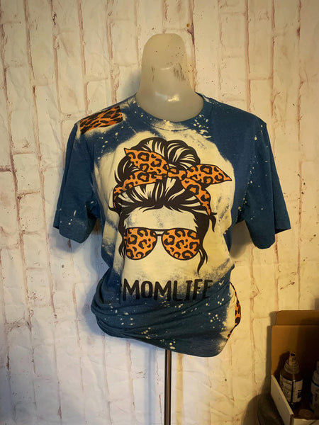 Mom life leopard Tee