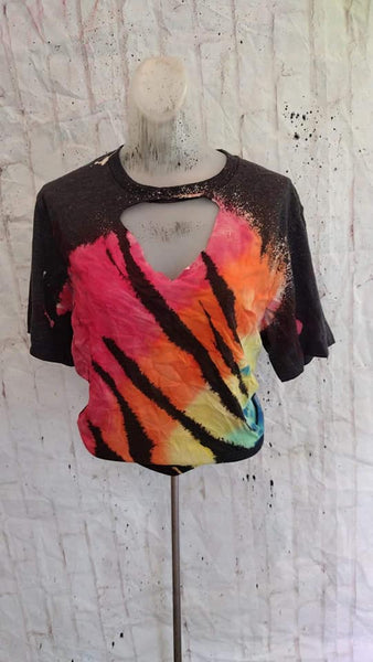 Tye dye cut Tee