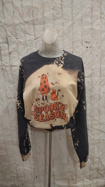 Its spooky season Bleached sweatshirt