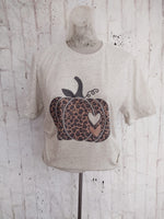 Leopard pumpkin shirt