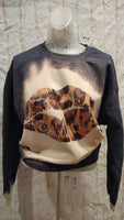 Leopard lips sweatshirt