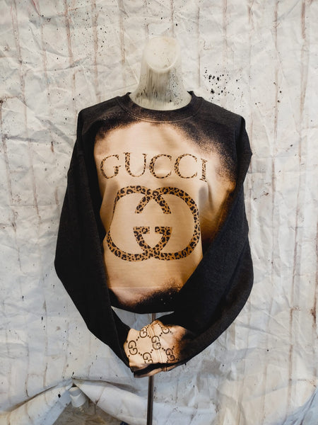 Leopard gucci Bleached sweatshirt