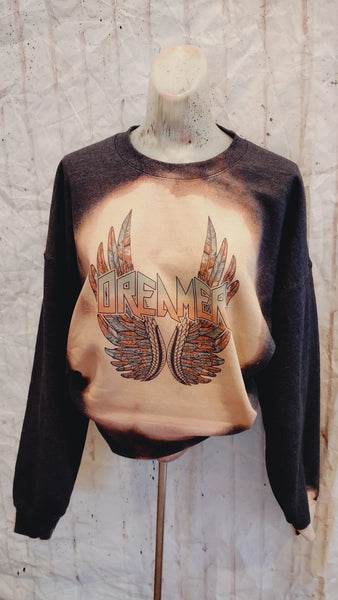 Dreamer wings Bleached sweatshirt