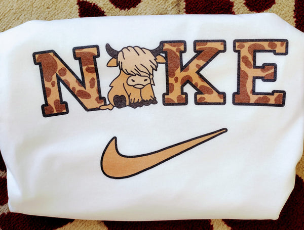 Nike cow shirt