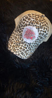 Leopard mom life hat